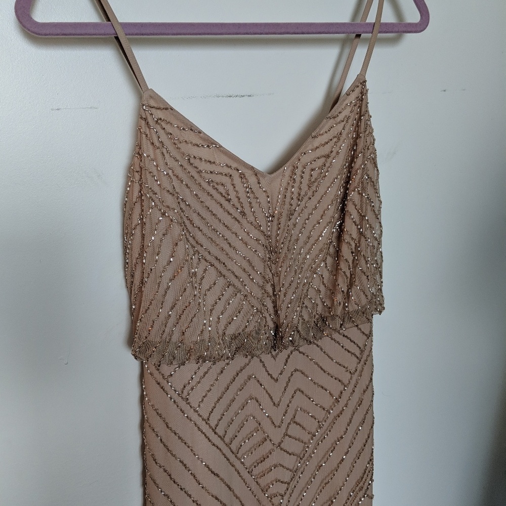 Gorgeous Adrianna Papell Fully Beaded Gown